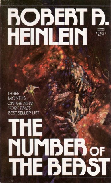 Richard M. Powers's Covers Art Richard Powers, The Number of the Beast by Robert A. Heinlein, 1982.