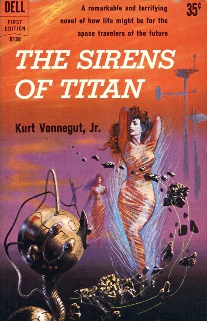 Richard M. Powers's Covers Art Richard Powers, The Sirens of Titan by Kurt Vonnegut, 1959.