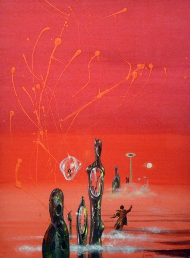 Richard M. Powers's visual Art Richard Powers, The Third Level by Jack Finney, Dell Books, 1959.