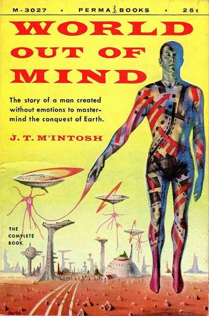 Richard M. Powers's Covers Art Richard Powers, World Out of Mind by J.T. M'Intosh 1955.