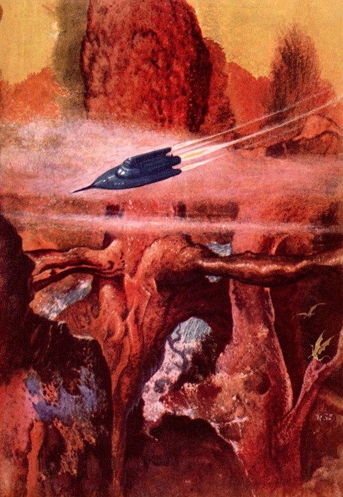 Robert Gibson Jones's visual Art Robert Gibson Jones, Power Metal, Other Worlds 1953, back cover.