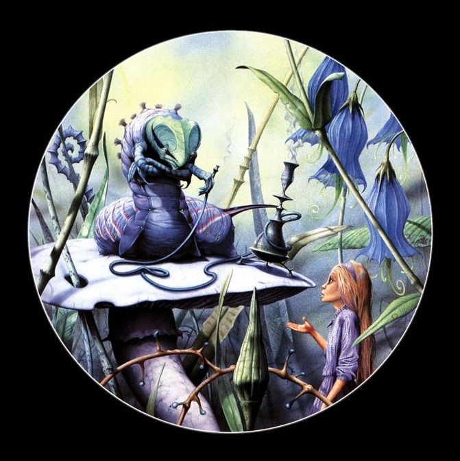 Rodney Matthews, Alice and the Caterpillar.