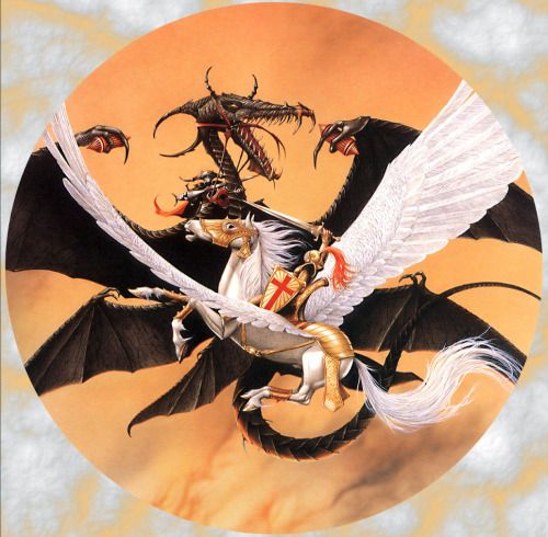 Rodney Matthews, Dragon and Pegasus.