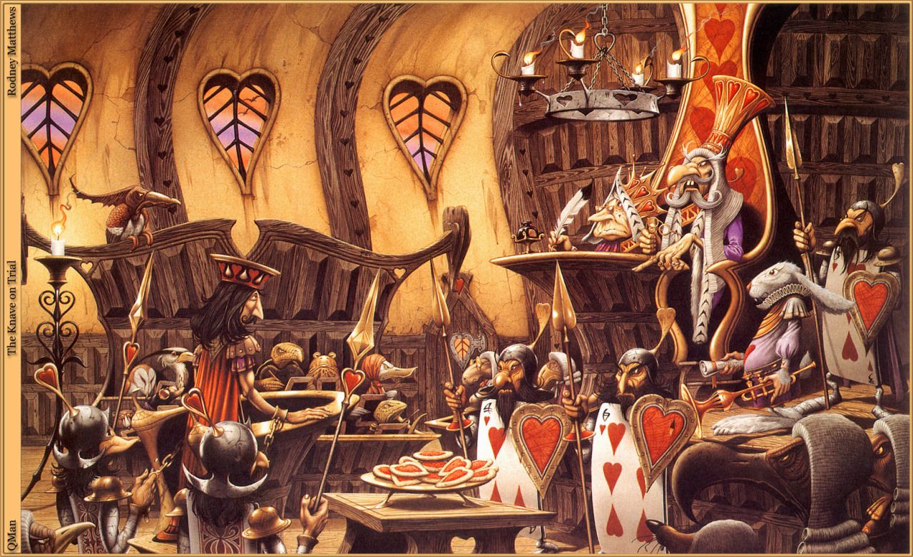 Rodney Matthews, The Knave on Trial.