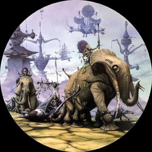 Rodney Matthews, The Sack of Zodanga (A Princess of Mars by ERB).