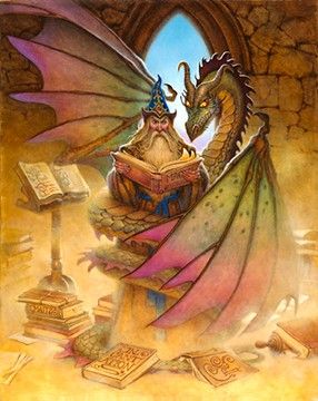 Don Maitz's visual Art SHARING A BOOK BY DON MAITZ