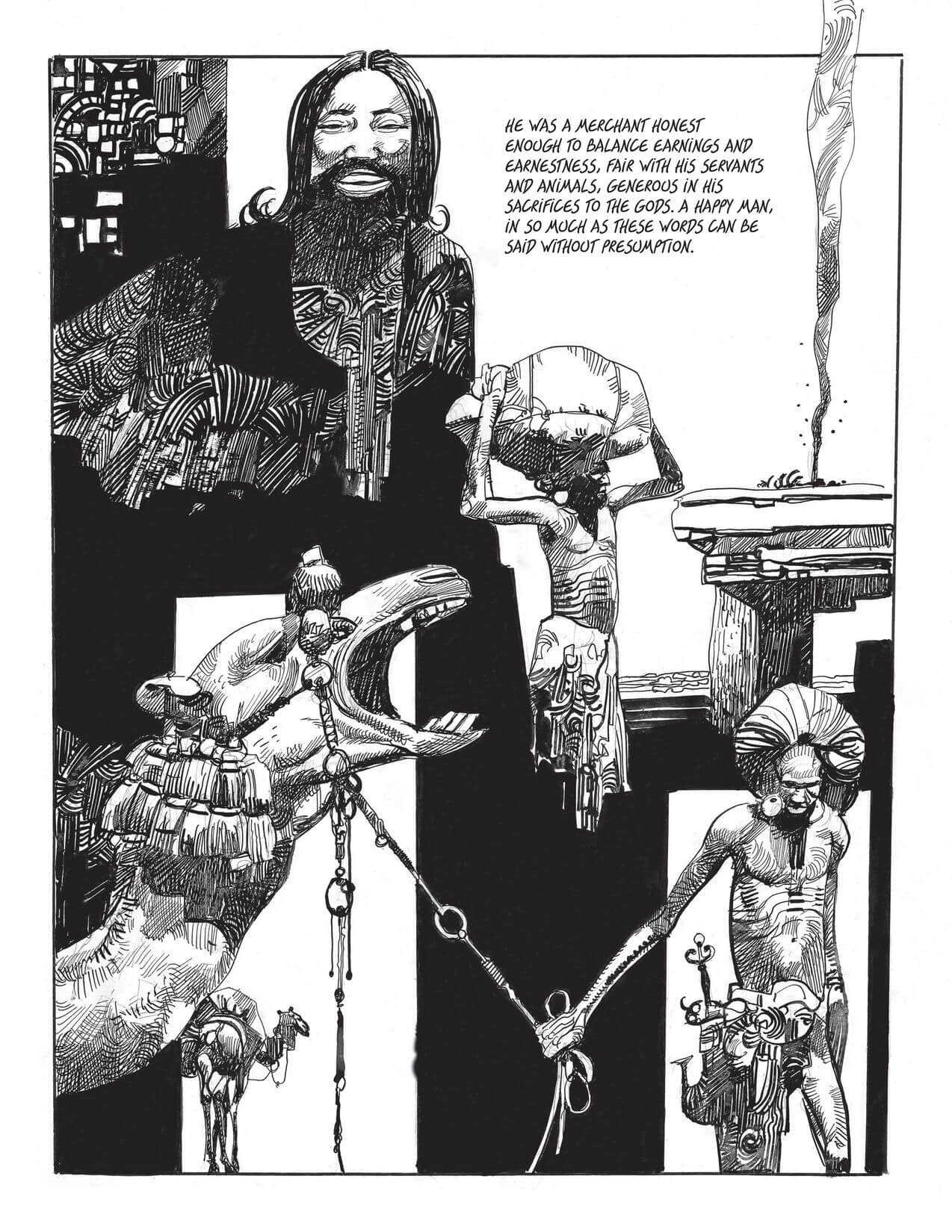 Sergio Toppi's visual Art Sergio Toppi Artist Art Tales from the Arabian Nights