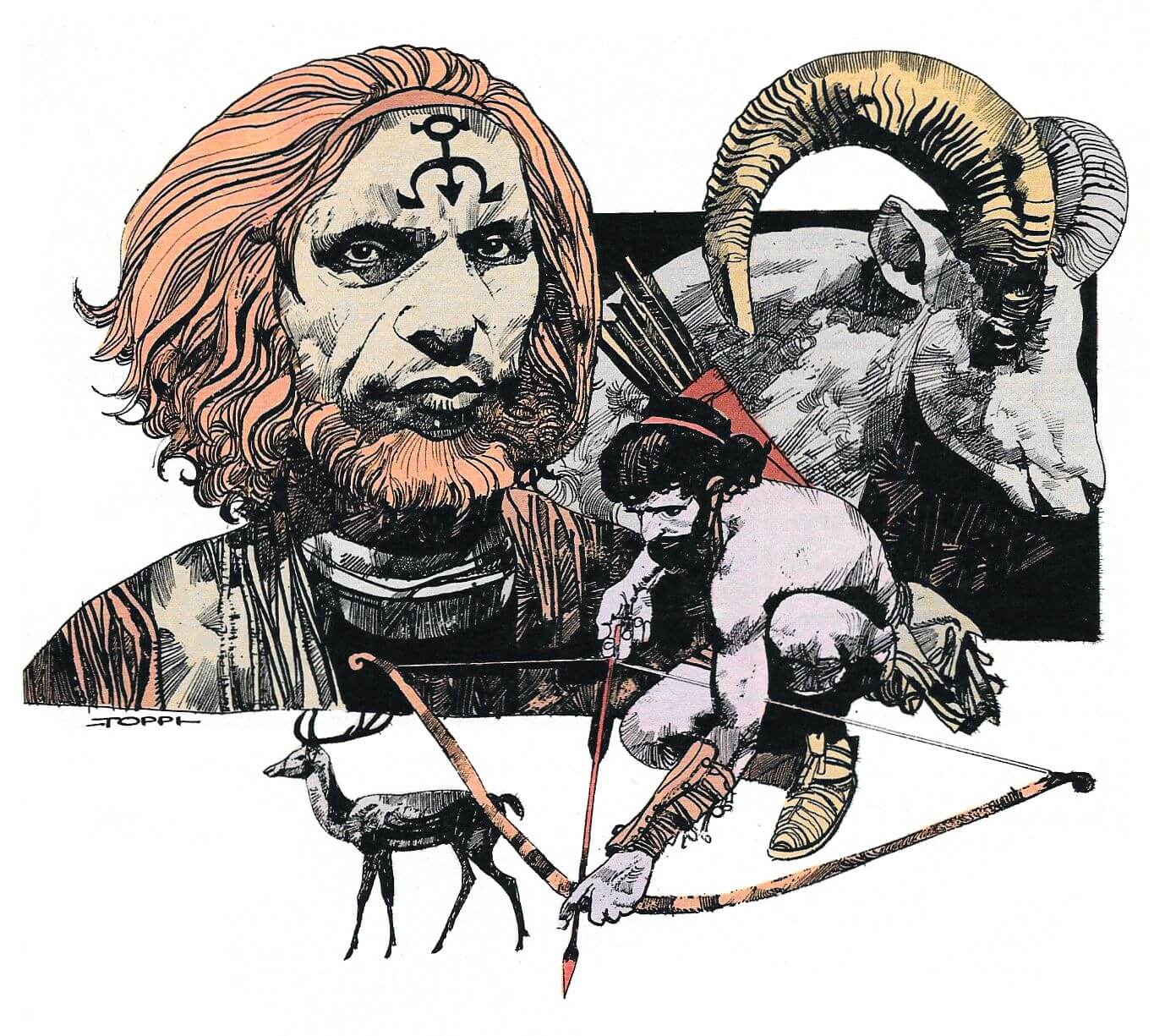 Sergio Toppi's visual Art Sergio Toppi_Esaù