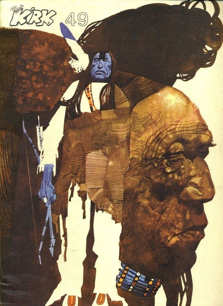 Sergio Toppi's visual Art Sgt Kirk n.49 - maggio-giugno 1976
