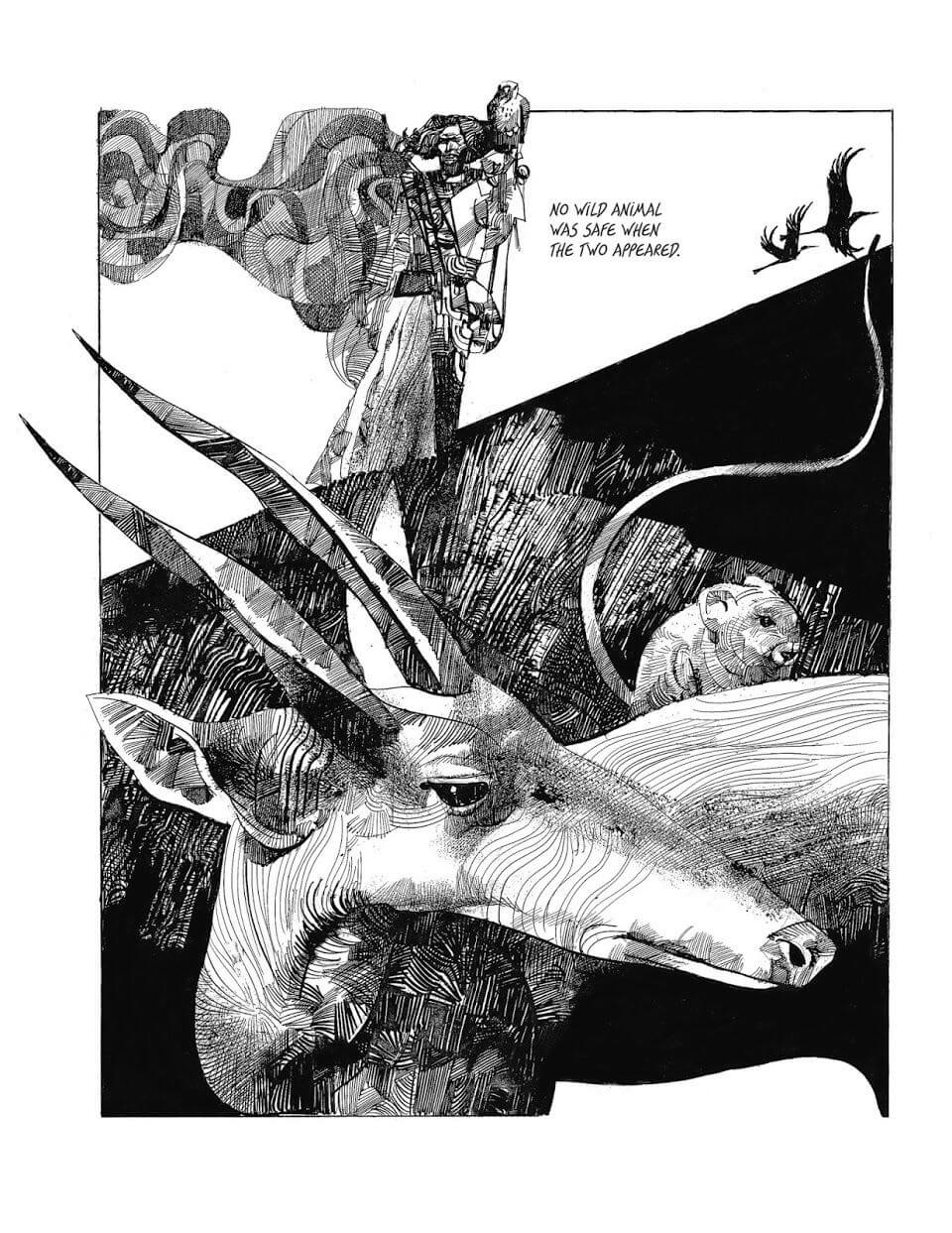 Sergio Toppi's visual Art Sharaz-de: Tales from the Arabian Nights by Sergio Toppi
