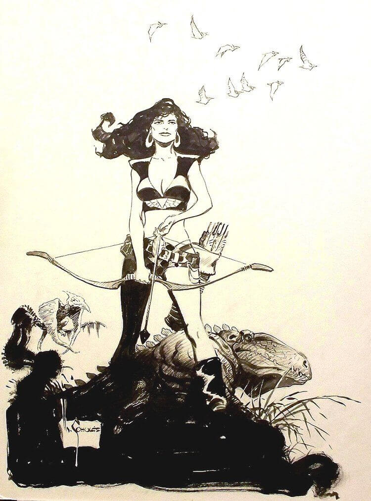Mark Schultz's visual Art She doesn't look much like Hannah Dundee. A convention sketch, maybe?