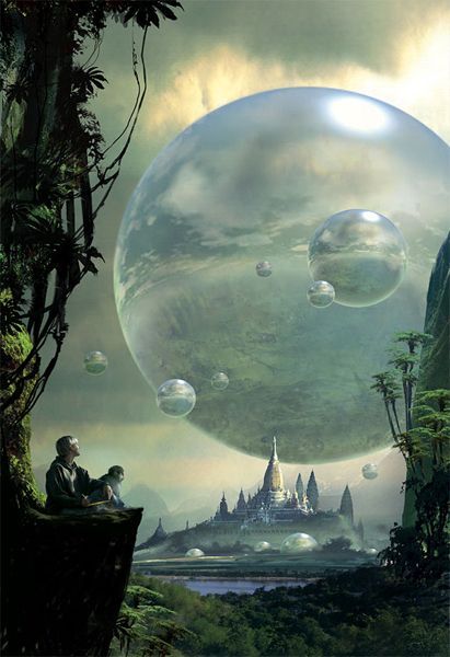 Stephan Martiniere, Marooned in Realtime by Vernor Vinge.