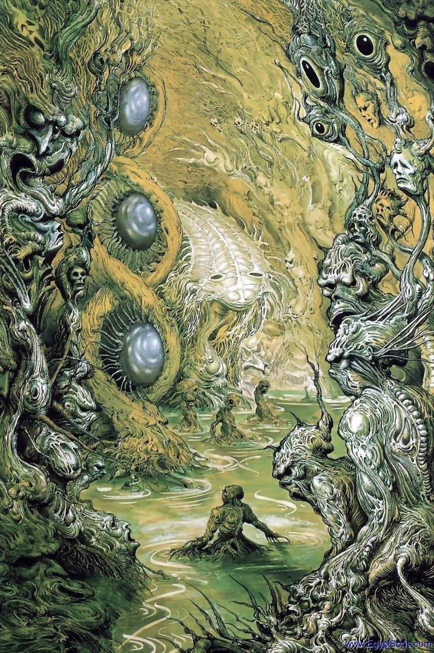 Ian Miller's visual Art Swamp Thing by Ian Miller