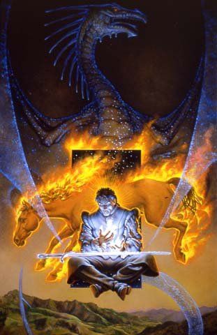 Don Maitz's visual Art Sword and Dragon by Don Maitz