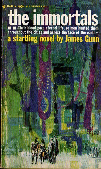 Richard M. Powers's Covers Art The Immortals, James Gunn (1962 edition), cover by Mitchell Hooks