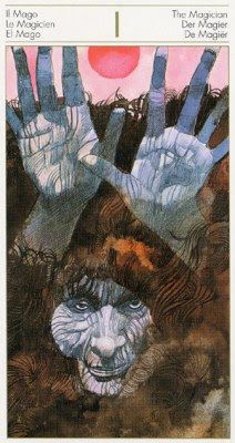Sergio Toppi's visual Art The Magician - Tarot of the origins - Rozamira Tarot - Picasa Web Albums