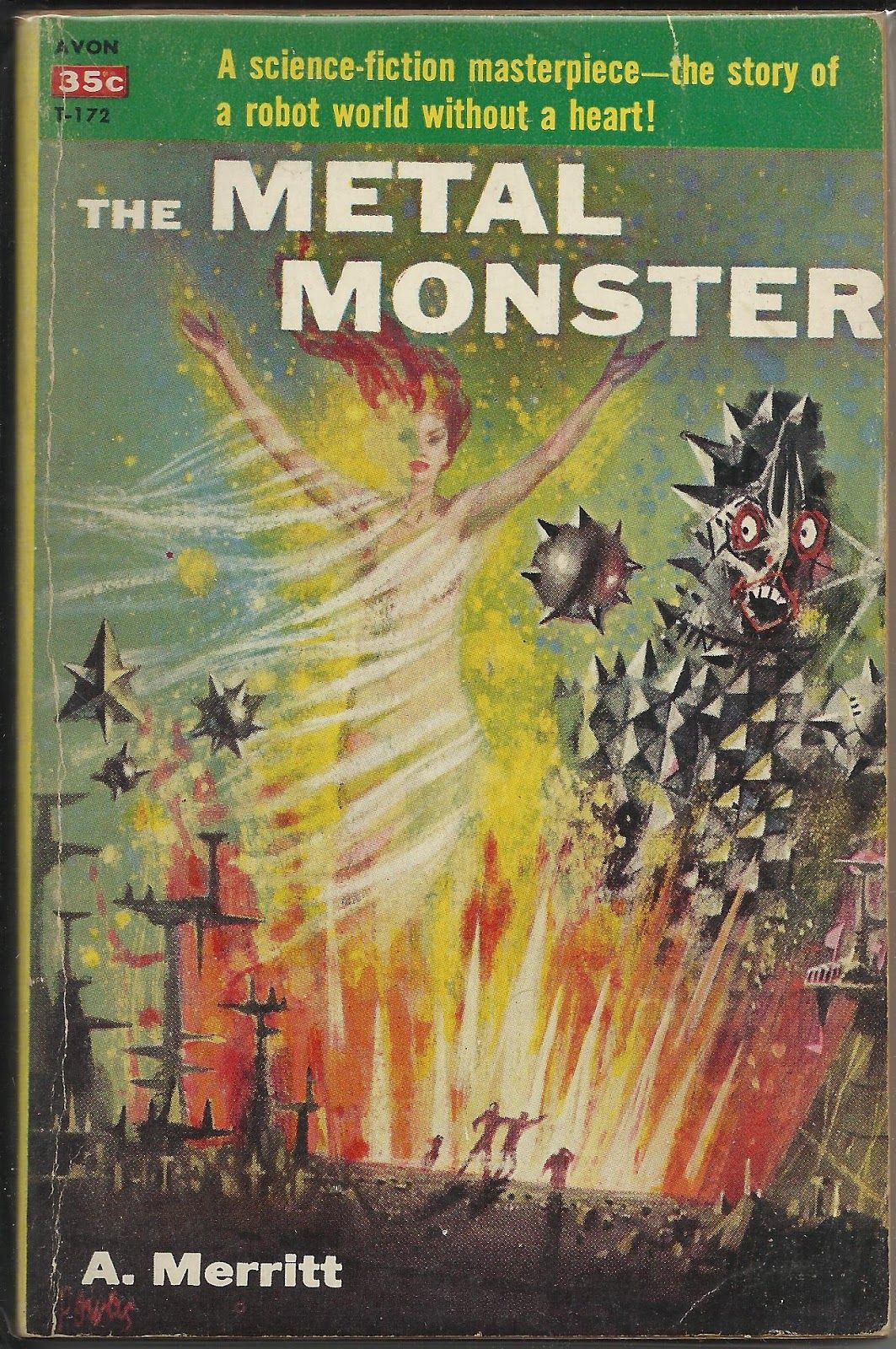 Richard M. Powers's Covers Art The Metal Monster, A. Merritt (1957 edition), cover by Richard Powers