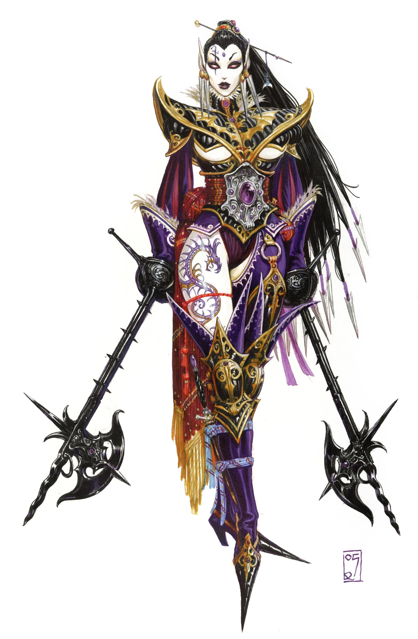 Olivier Ledroit's Visionary Art This contains an image of: Galerie Might and Magic