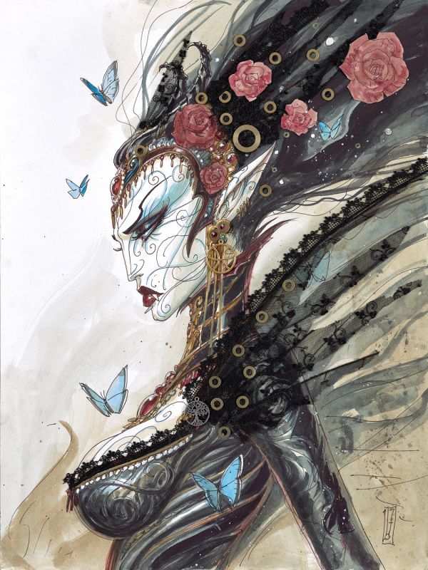 Olivier Ledroit's Visionary Art This contains an image of: 