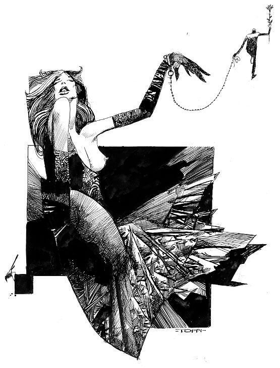 Sergio Toppi's visual Art This contains an image of: 