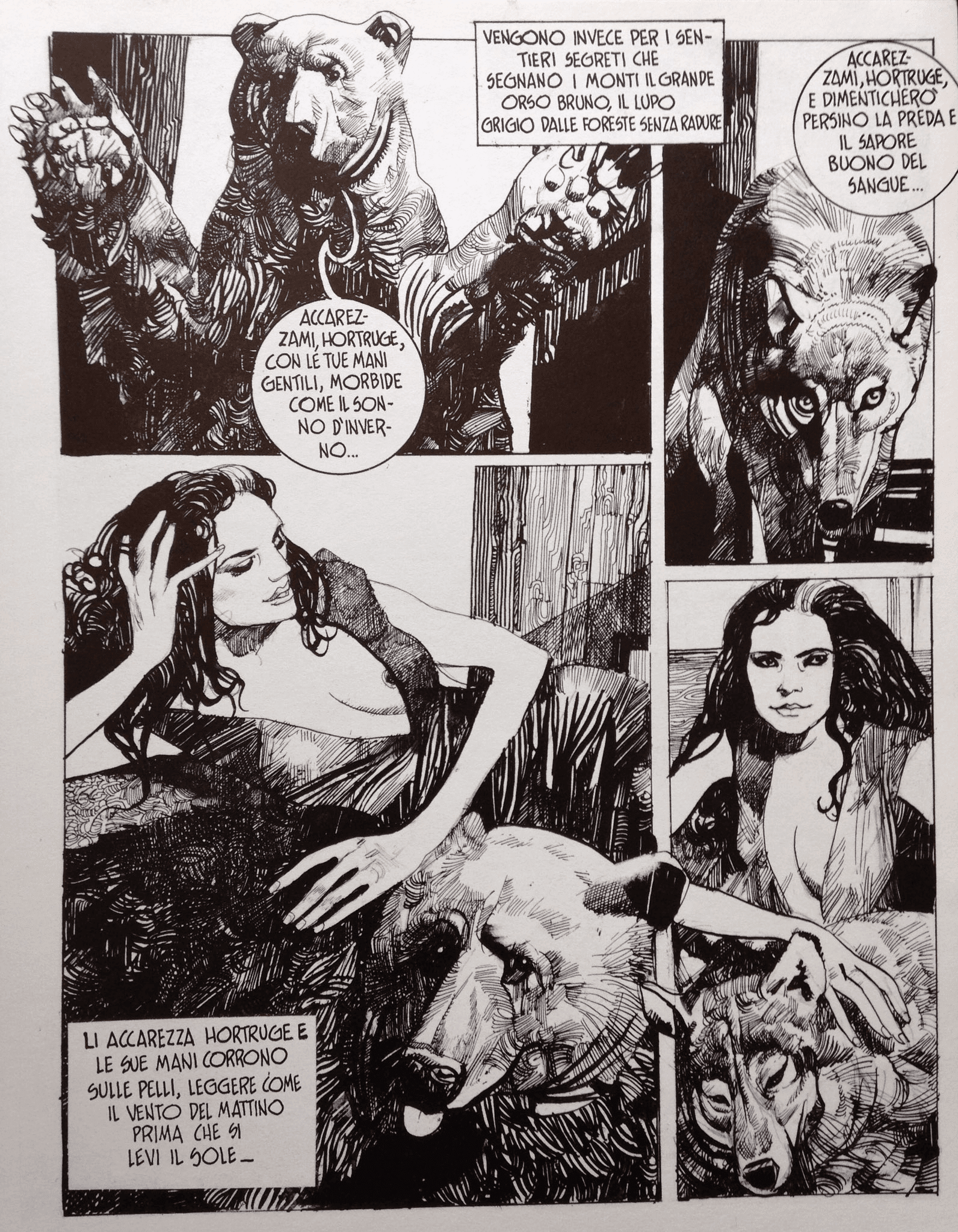 Sergio Toppi's visual Art This contains an image of: 