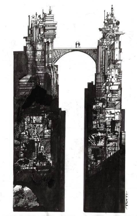 Sergio Toppi's visual Art This contains an image of: 