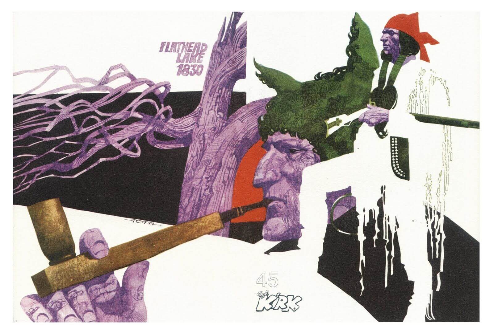 Sergio Toppi's visual Art This contains an image of: 