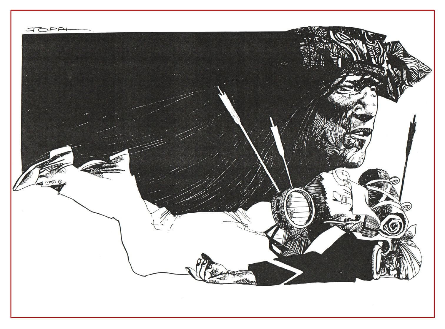 Sergio Toppi's visual Art This contains an image of: 