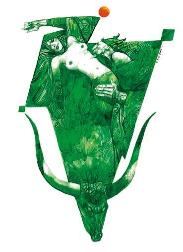 Sergio Toppi's visual Art This contains an image of: 