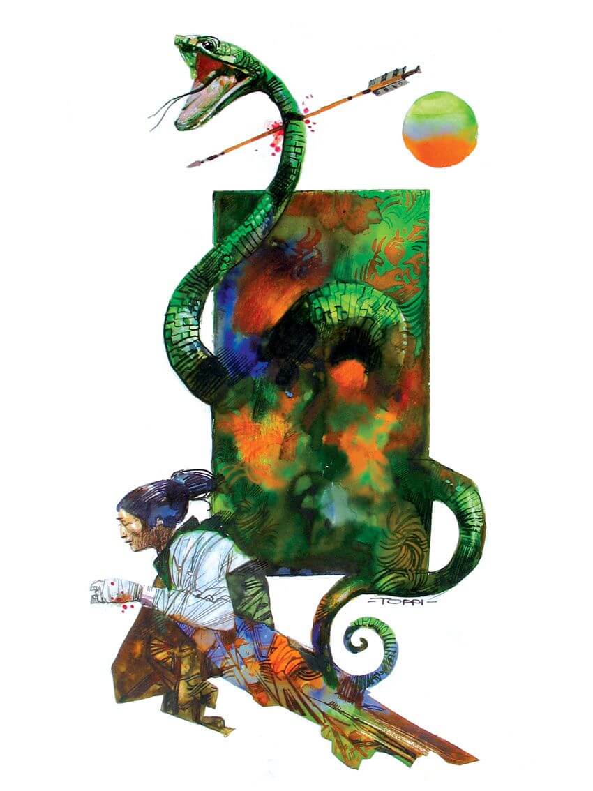 Sergio Toppi's visual Art This contains an image of: 