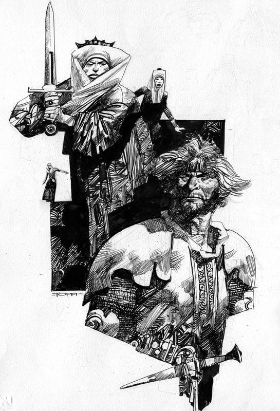 Sergio Toppi's visual Art This contains an image of: 