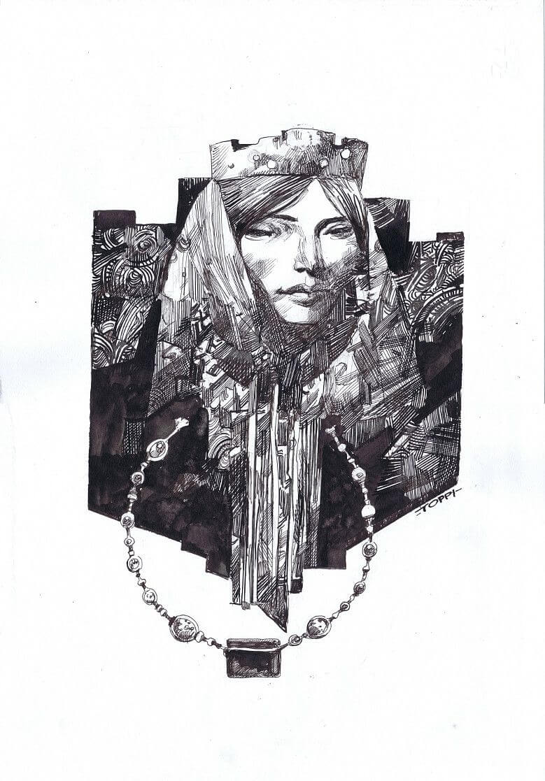 Sergio Toppi's visual Art This contains an image of: 