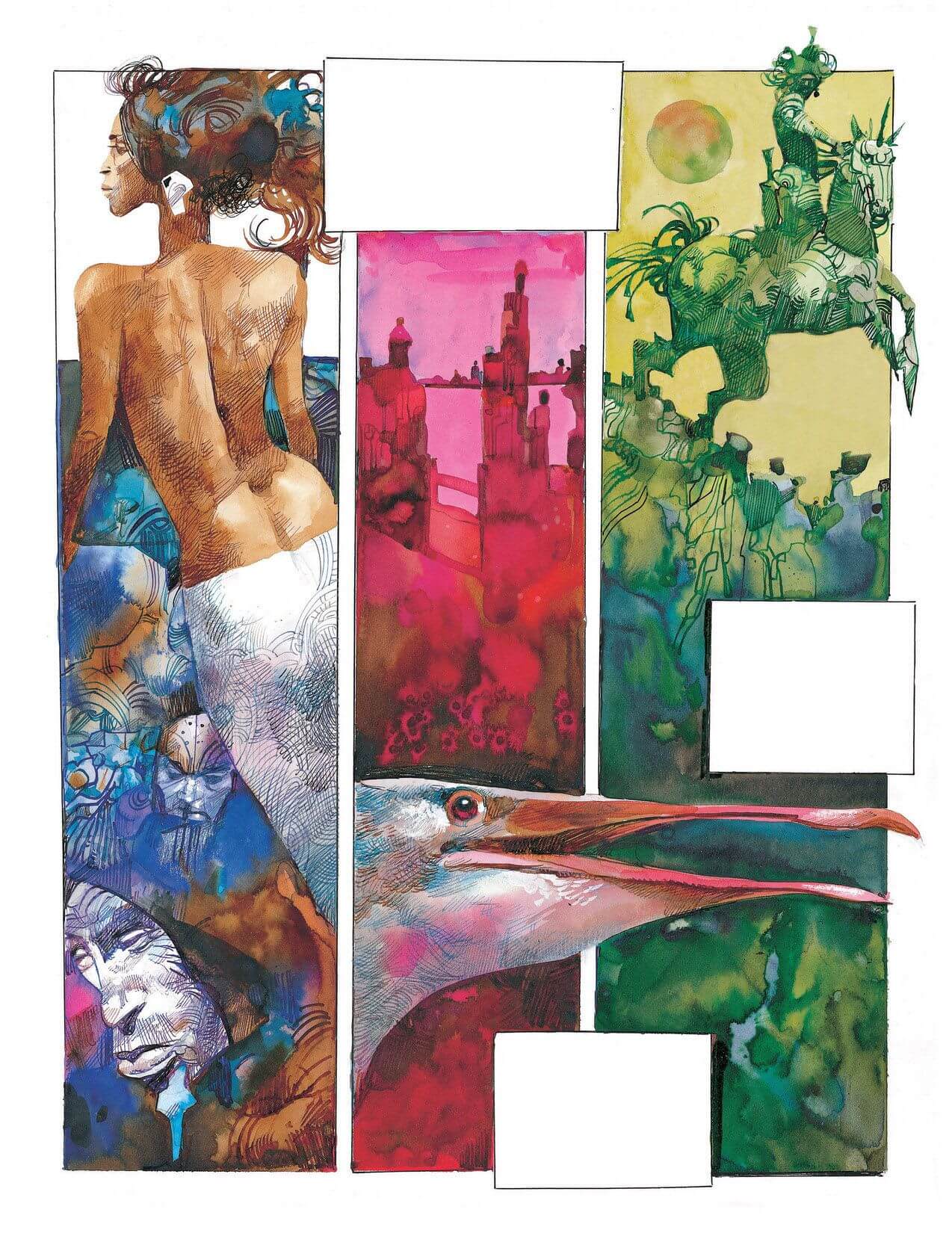 Sergio Toppi's visual Art This contains an image of: 