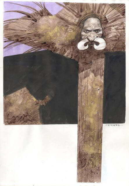 Sergio Toppi's visual Art This contains an image of: 