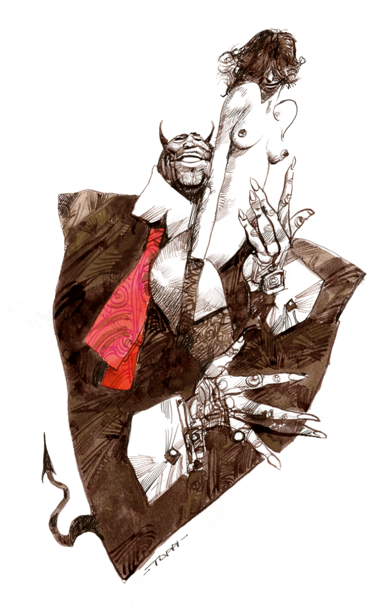 Sergio Toppi's visual Art This contains an image of: 