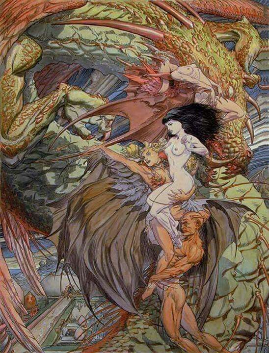 Michael Kaluta's visual Art This contains an image of: 
