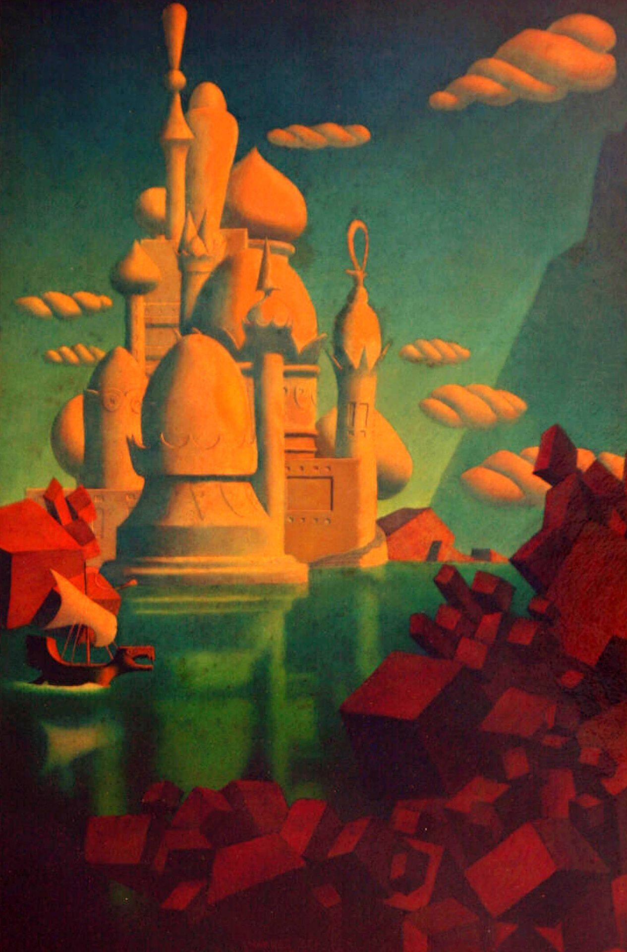 Hannes Bok's Covers Art This contains an image of: praxter