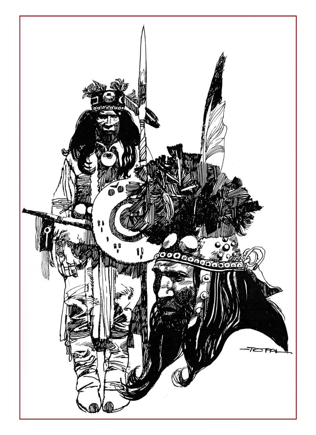 Sergio Toppi's visual Art This contains an image of: www.spiritoconlascure.it