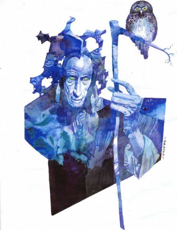 Sergio Toppi's visual Art Toppi - Il mago Comic Art