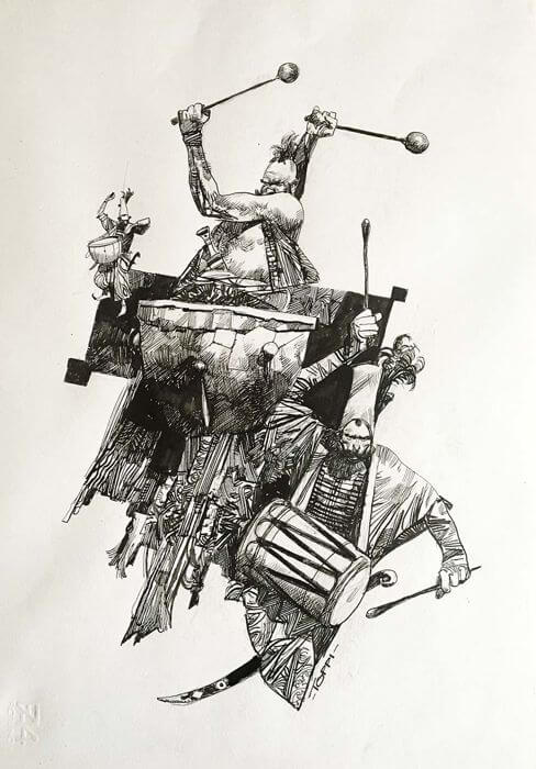 Sergio Toppi's visual Art Toppi, Sergio - Original illustration - W.B.