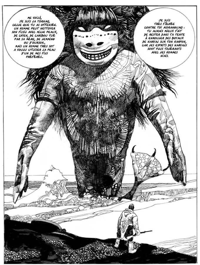 Sergio Toppi's visual Art Un Dieu mineur