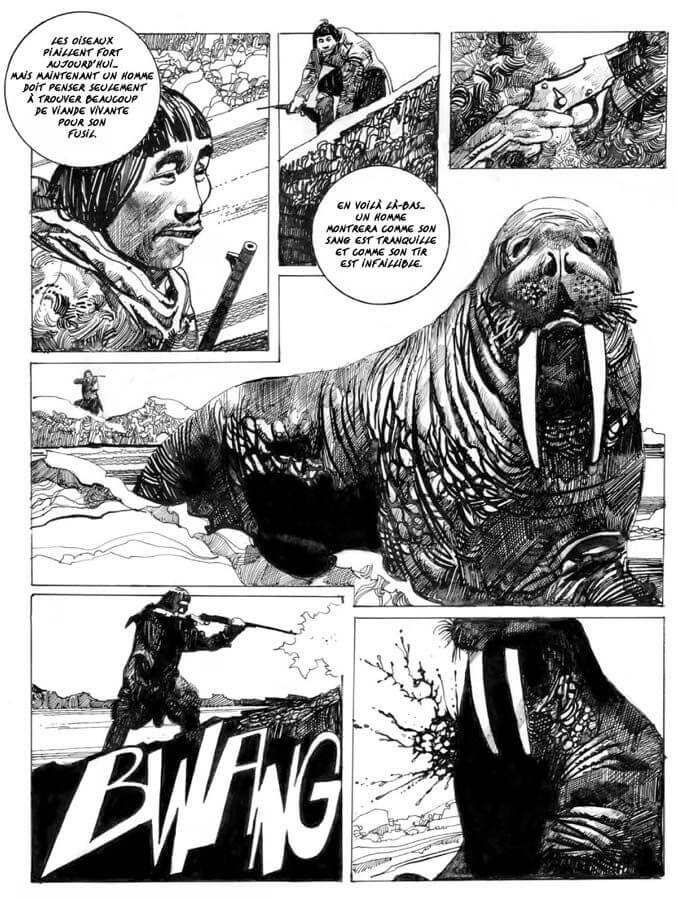 Sergio Toppi's visual Art Un Dieu mineur