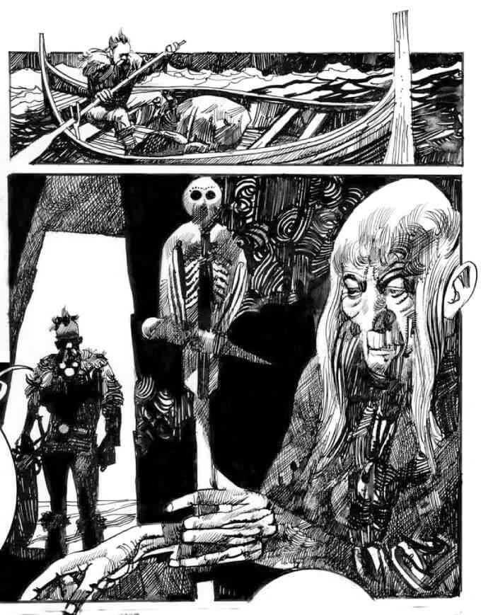 Sergio Toppi's visual Art Un Dieu mineur par Sergio Toppi