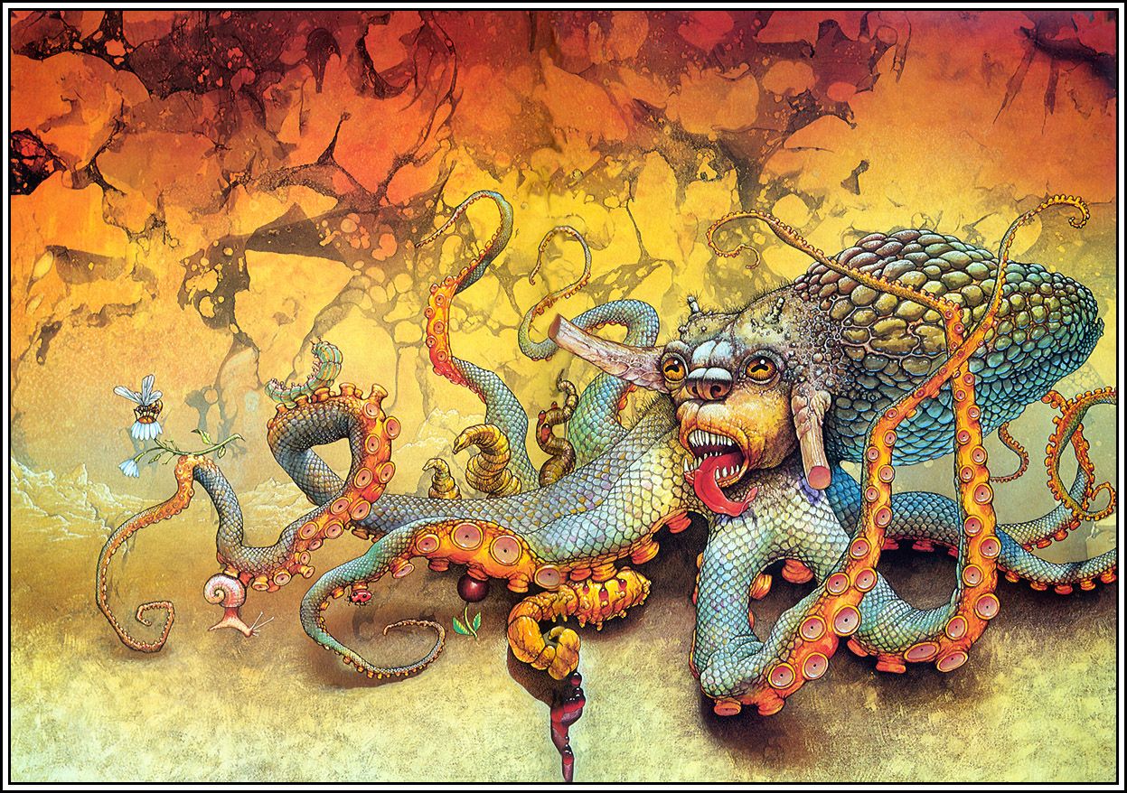 Uncredited artist, The Face in the abyss, 1957.