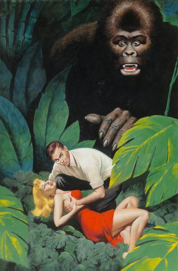 Unknown artist, Konga by Dean Owen, A Monarch Movie Book, 1960, cover art.