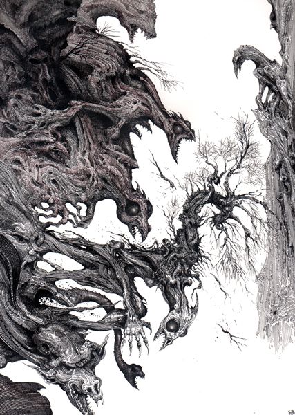 Ian Miller's visual Art Vale-of-creatures-GW