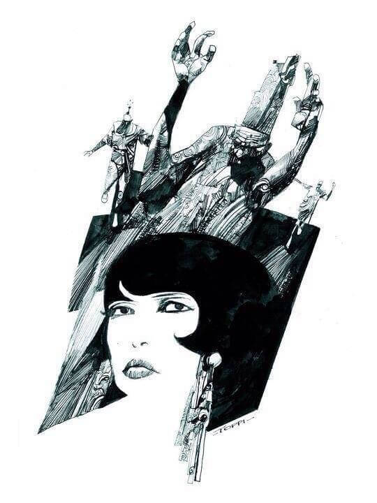 Sergio Toppi's visual Art Valentina as seen by Sergio Toppi