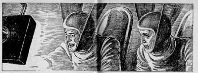 Virgil Finlay's visual Art Virgil Finlay, On the Storm Planet by Cordwainer Smith, Galaxy SF 65-02.