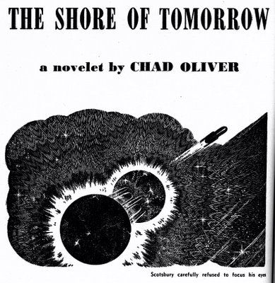 Virgil Finlay's visual Art Virgil Finlay, The Shore of Tomorrow, Startling Stories 53-03, P.90.