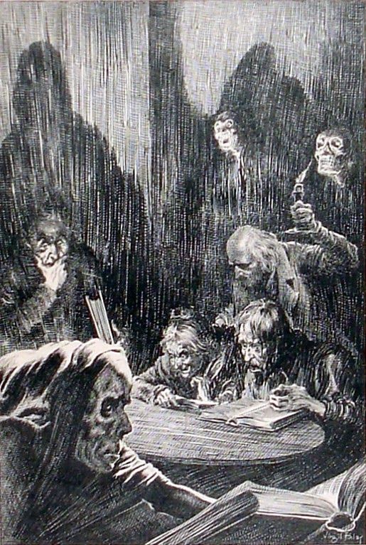 Virgil Finlay for Weird Tales 's visual Art Virgil Finlay, Unknown source, looks like a Weird Tales illustration.